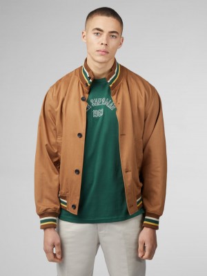 Ben Sherman Signature Heritage Bomber Jackets Light Brown | 3917246-PU