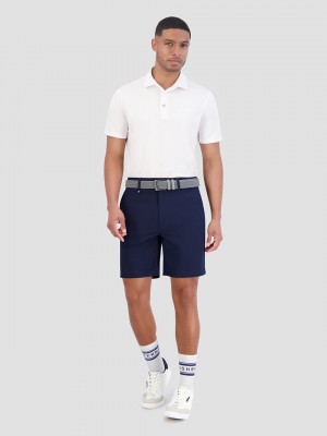 Ben Sherman Solid Air Pique Sports Fit Polo Shirts White | 2903875-TC