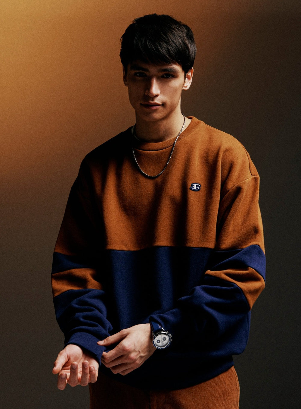 Ben Sherman B by Ben Sherman Colorblock Sweatshirts Navy | 2105793-SW