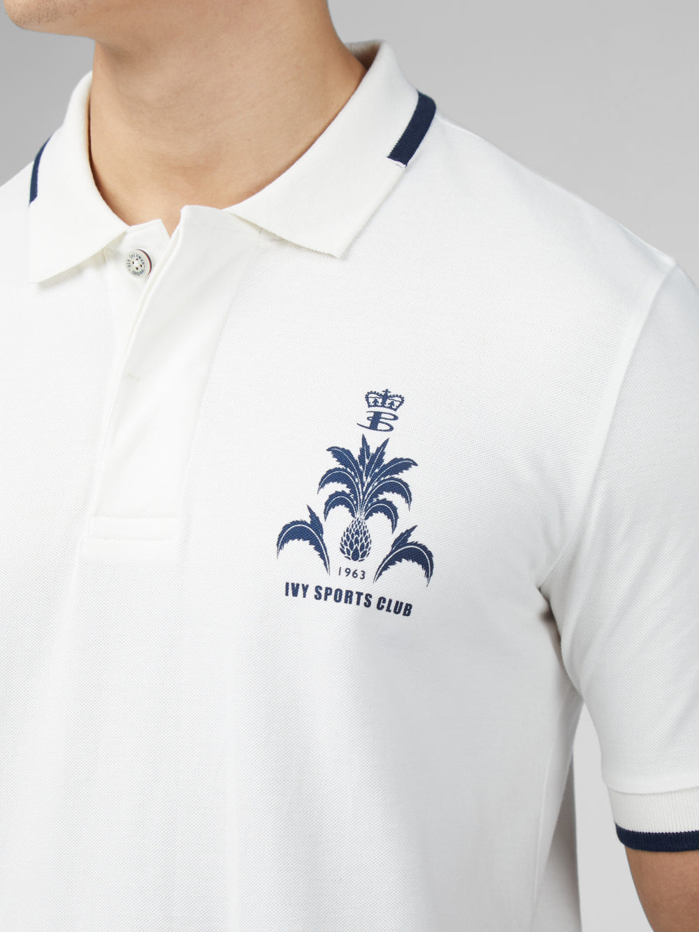 Ben Sherman B by Ben Sherman Sports Club Embroidered Polo Shirts White | 4596207-GK
