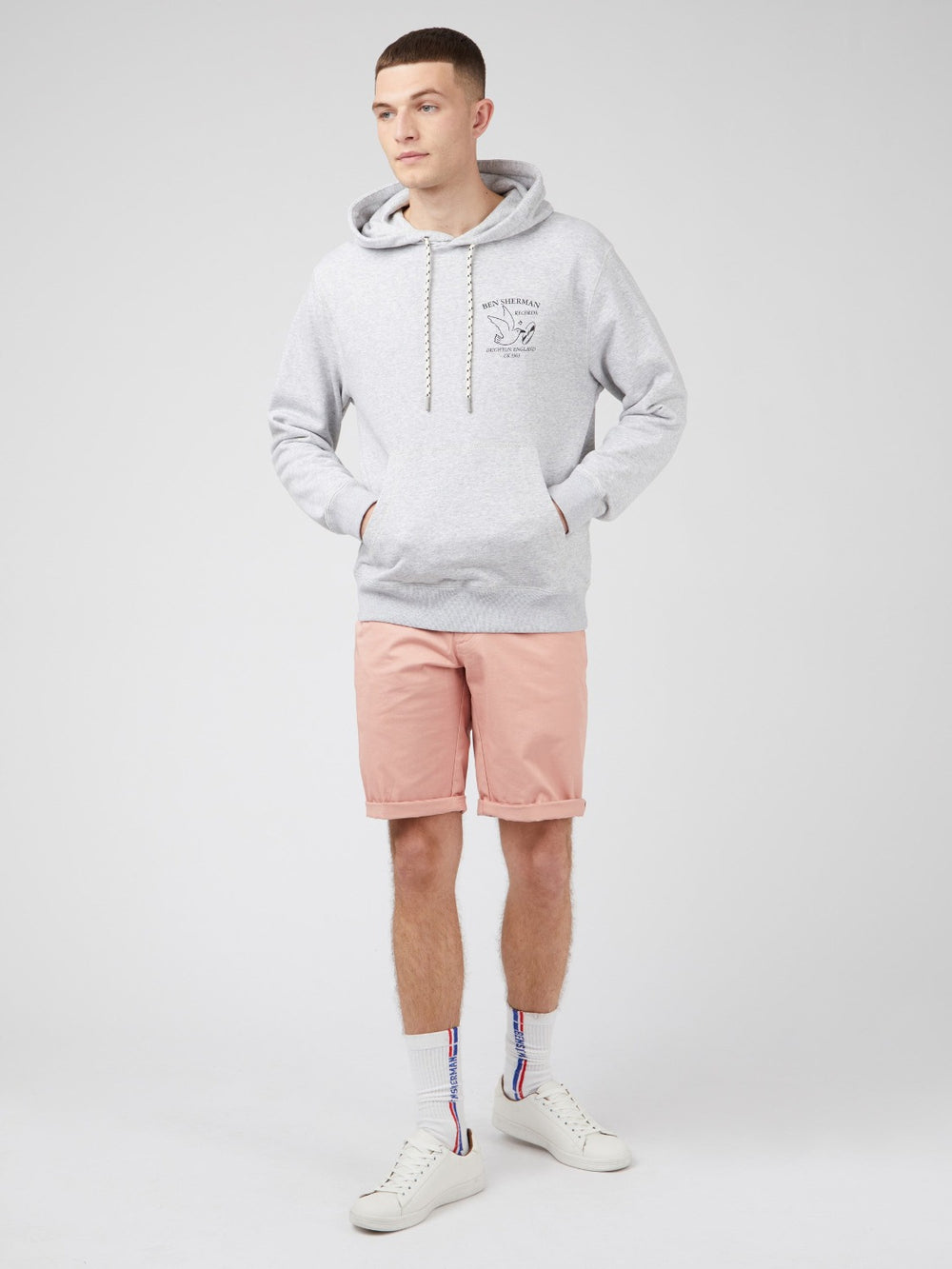 Ben Sherman Brighton Records Graphic Sweatshirts Grey | 5049283-ZH