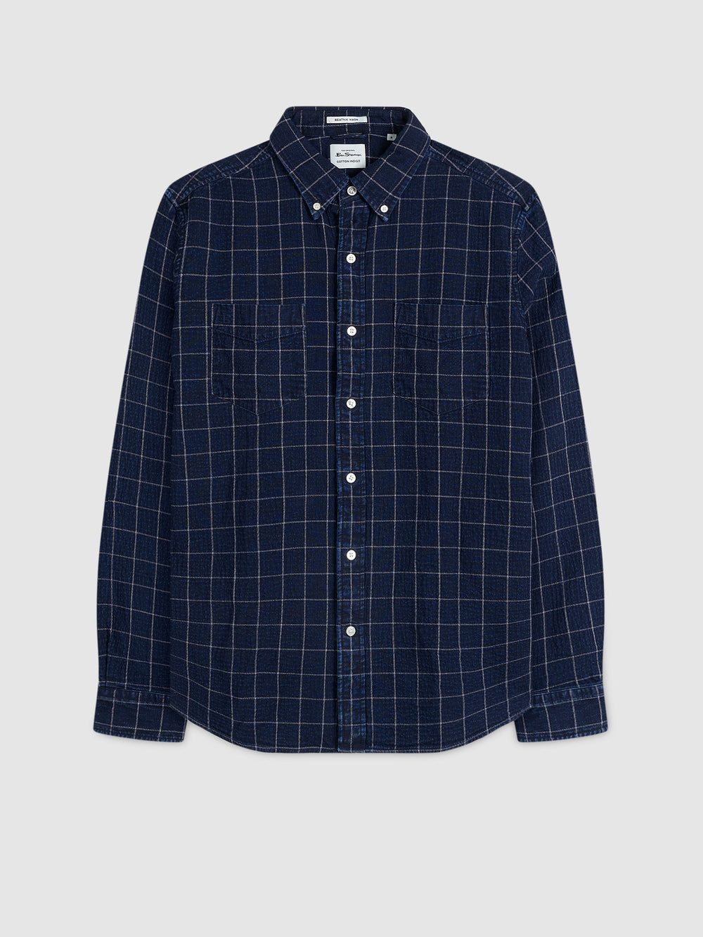 Ben Sherman Dalston Blues Beatnik Shirts Indigo | 0492876-OR