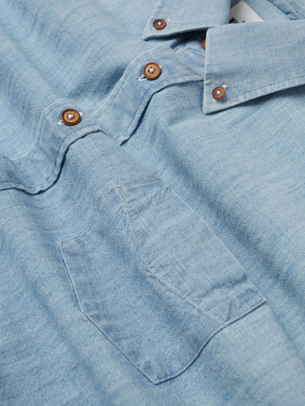 Ben Sherman Long-Sleeve Chambray Shirts Blue / Navy | 3605817-JX