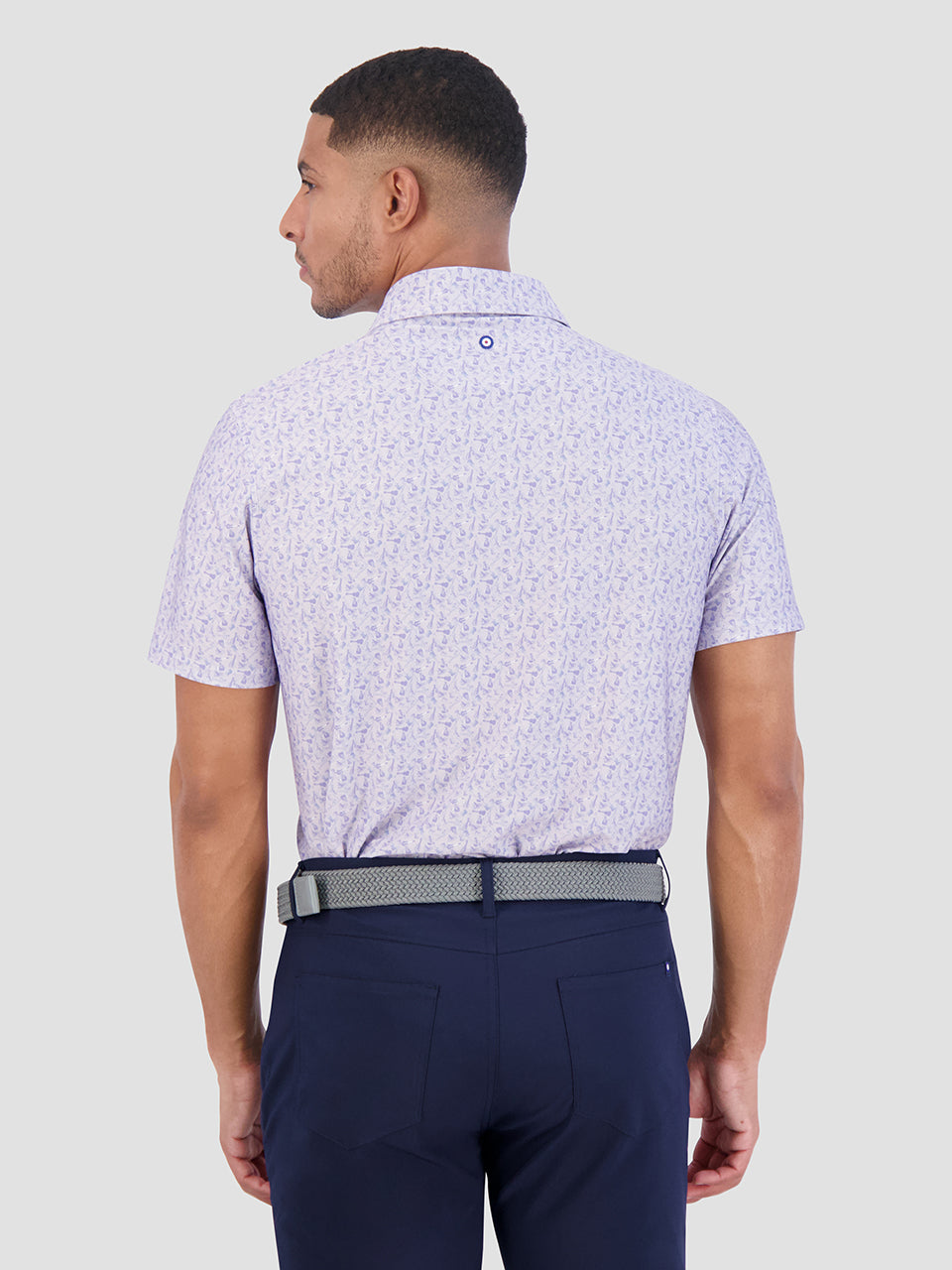 Ben Sherman Mini Guitar Tech Jersey Sports Fit Polo Shirts Purple | 4935078-SL