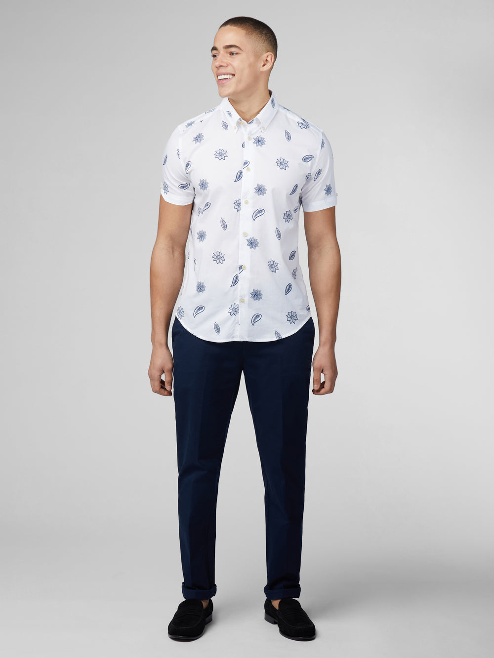 Ben Sherman Signature Floral Shirts White | 4197305-FA
