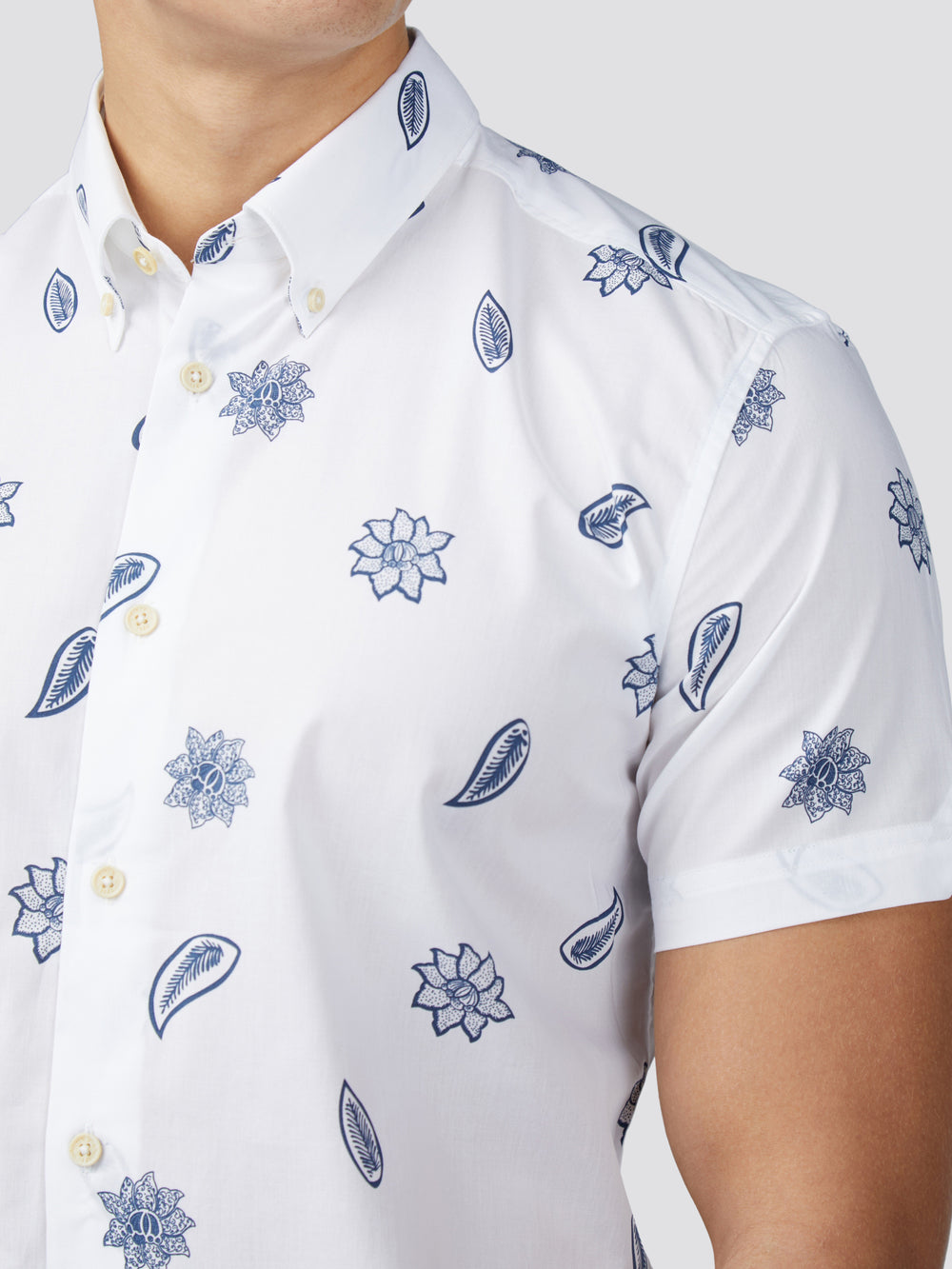 Ben Sherman Signature Floral Shirts White | 4197305-FA