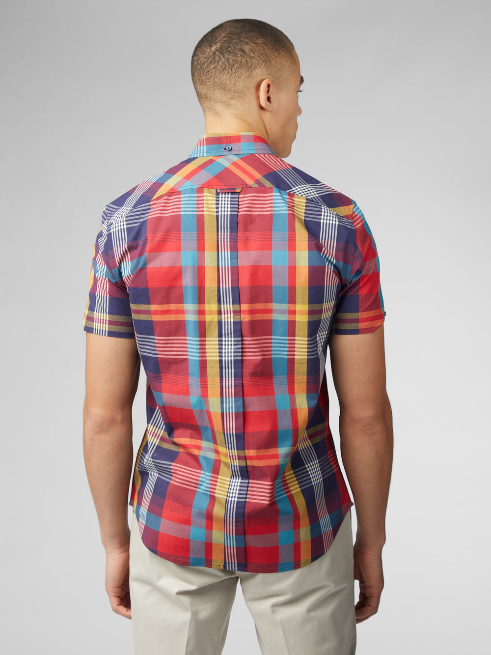 Ben Sherman Signature Large Madras Check Shirts Red | 4625183-SP