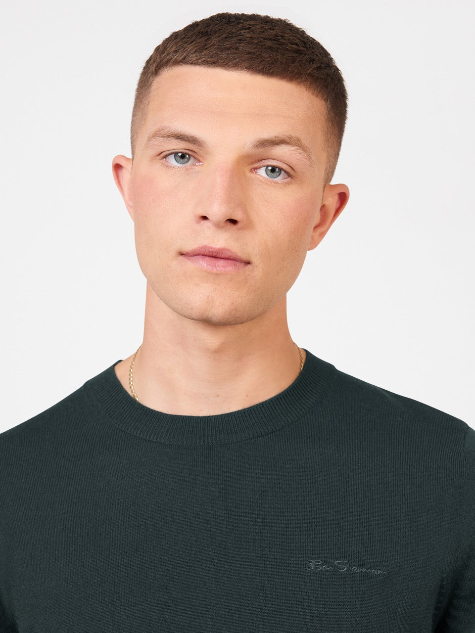 Ben Sherman Signature Merino Crewneck Knitwear Dark Green | 8635094-DE