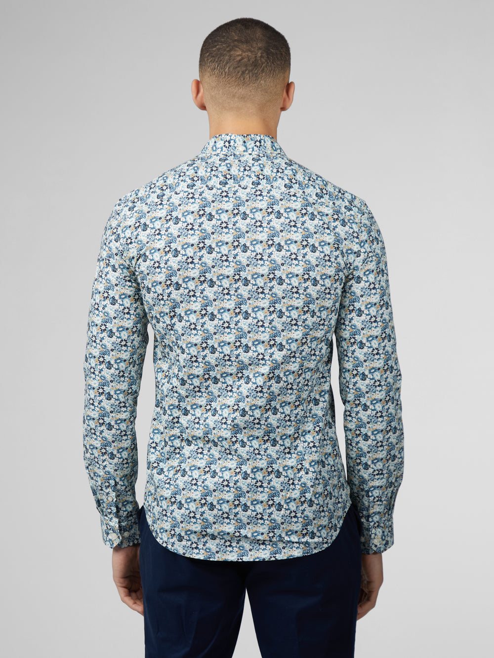 Ben Sherman Signature Multicolor Floral Shirts Blue | 2305817-DH