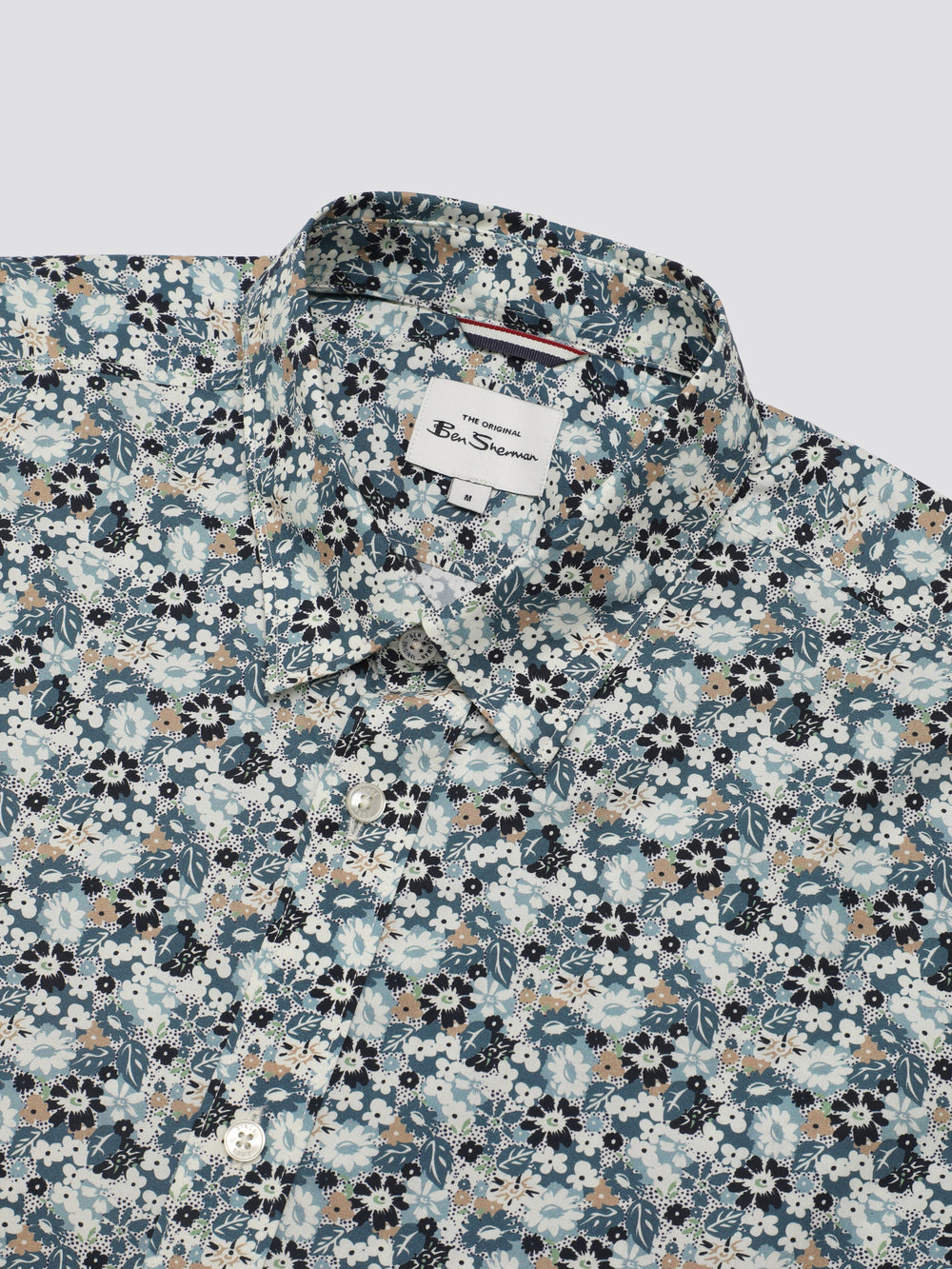 Ben Sherman Signature Multicolor Floral Shirts Blue | 2305817-DH