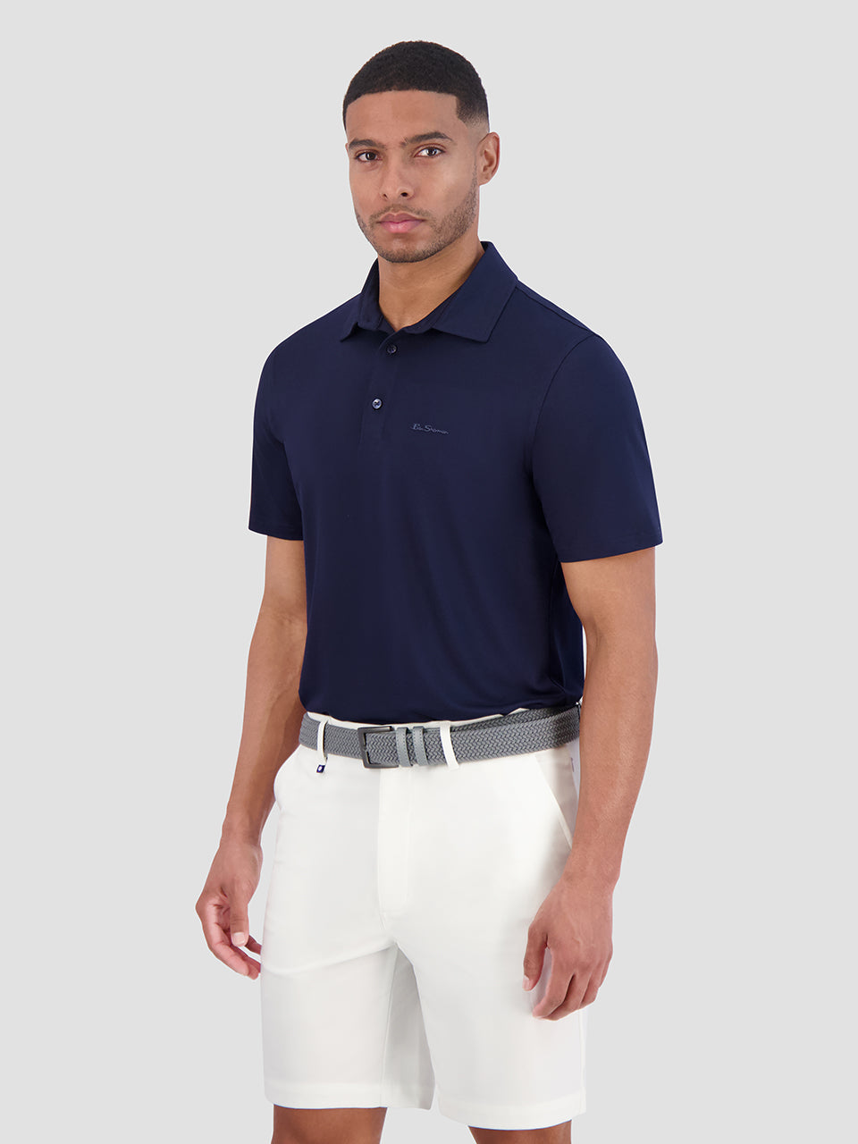 Ben Sherman Solid Air Pique Sports Fit Polo Shirts Navy | 2956703-ZF