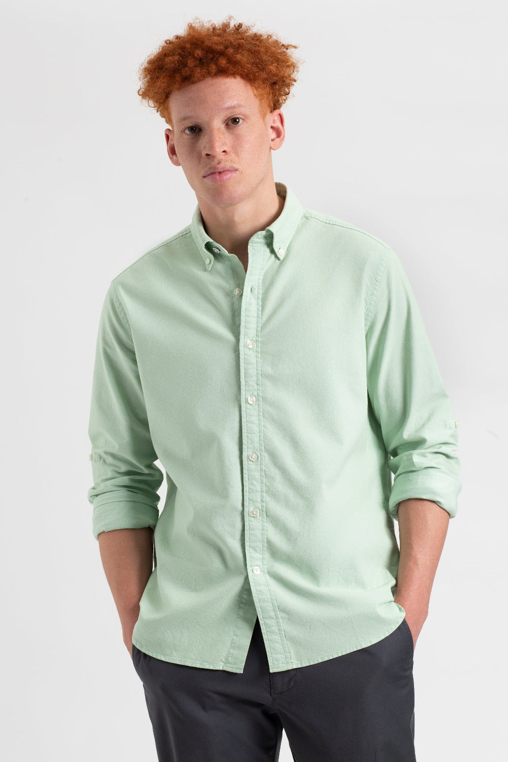 Ben Sherman St. Ives Resort Oxford Shirts Green | 6073825-ET