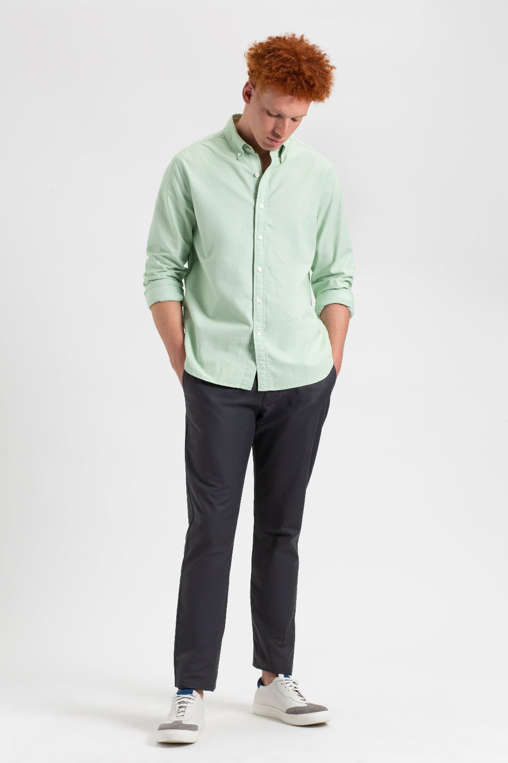 Ben Sherman St. Ives Resort Oxford Shirts Green | 6073825-ET