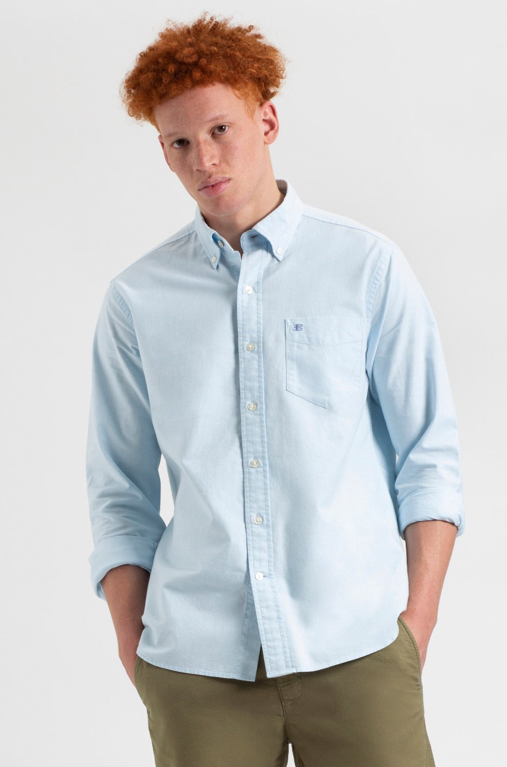 Ben Sherman St. Ives Resort Oxford Shirts Blue | 0894527-QO